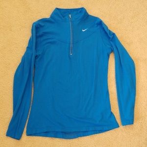 Blue Nike quarter zip pullover